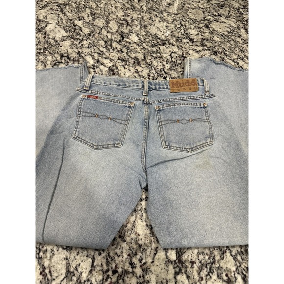 Vintage Mudd Jeans 90s Y2K Flare Leg Denim Jeans Sz 7 - Picture 11 of 16